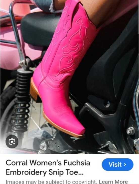 Corral Shoes - Corral Hot Pink Western Cowboy Boots Worn Once 10 Gorgeous!